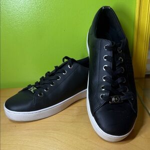 Michael Kors Black and White Lace-Up Sneakers